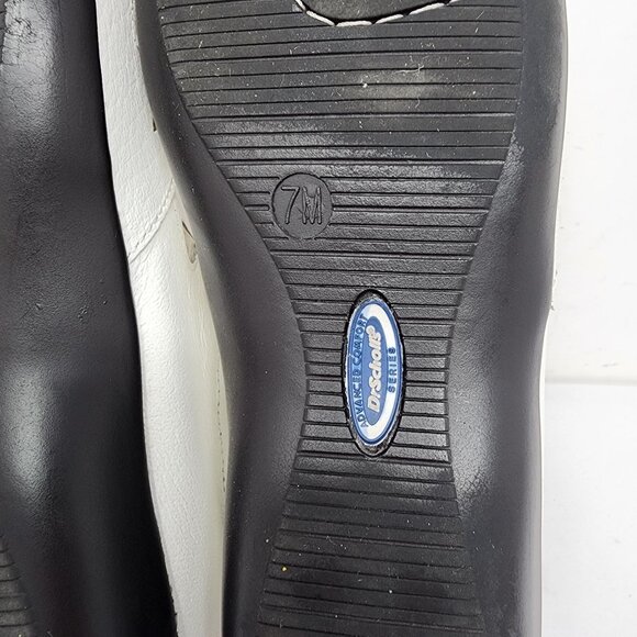 Dr Scholls Womens Size 7M White Leather Double Air Pillo Comfort Walking Shoes - Picture 10 of 10